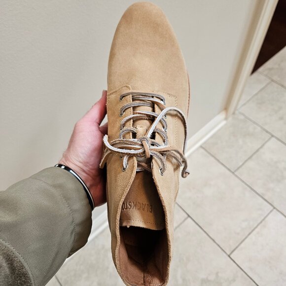 EUC Blackstone Men\'s OM-53 Suede Boots. Taupe, Sz US 13 / EU 47